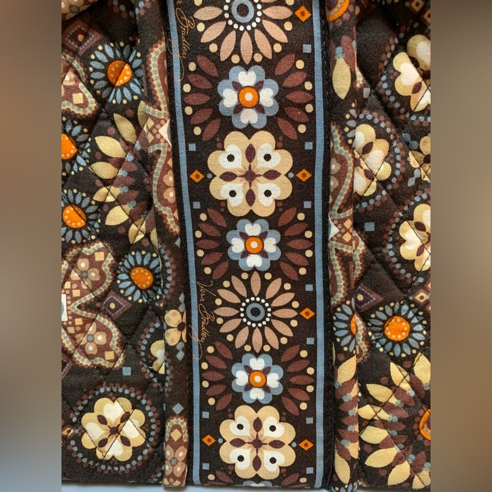 Vera Bradley Shoulder Bag with Retired Canyon Pattern and Kiss-Lock Closure - Picture 6 of 14